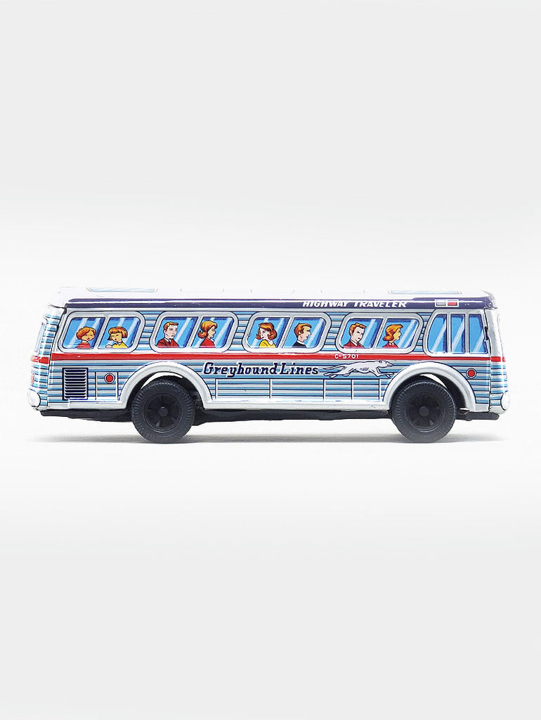 Daito Friction Powered Greyhound Bus 1960s data-zoom-image=