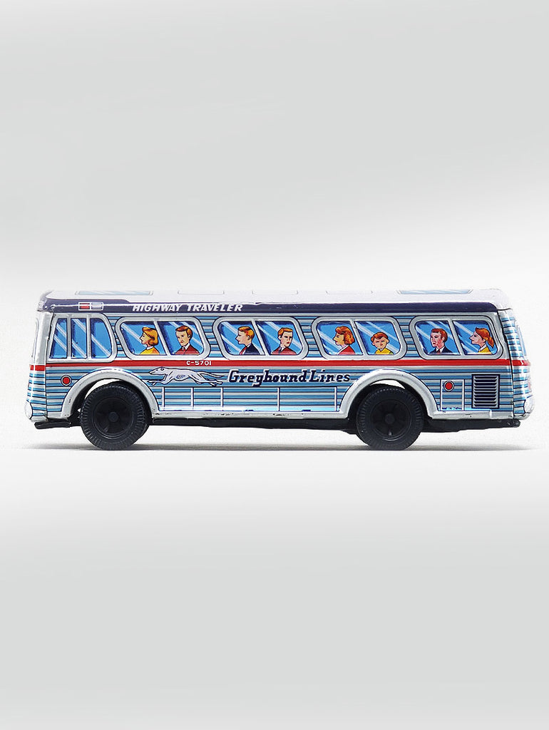Daito Friction Powered Greyhound Bus 1960s data-zoom-image=