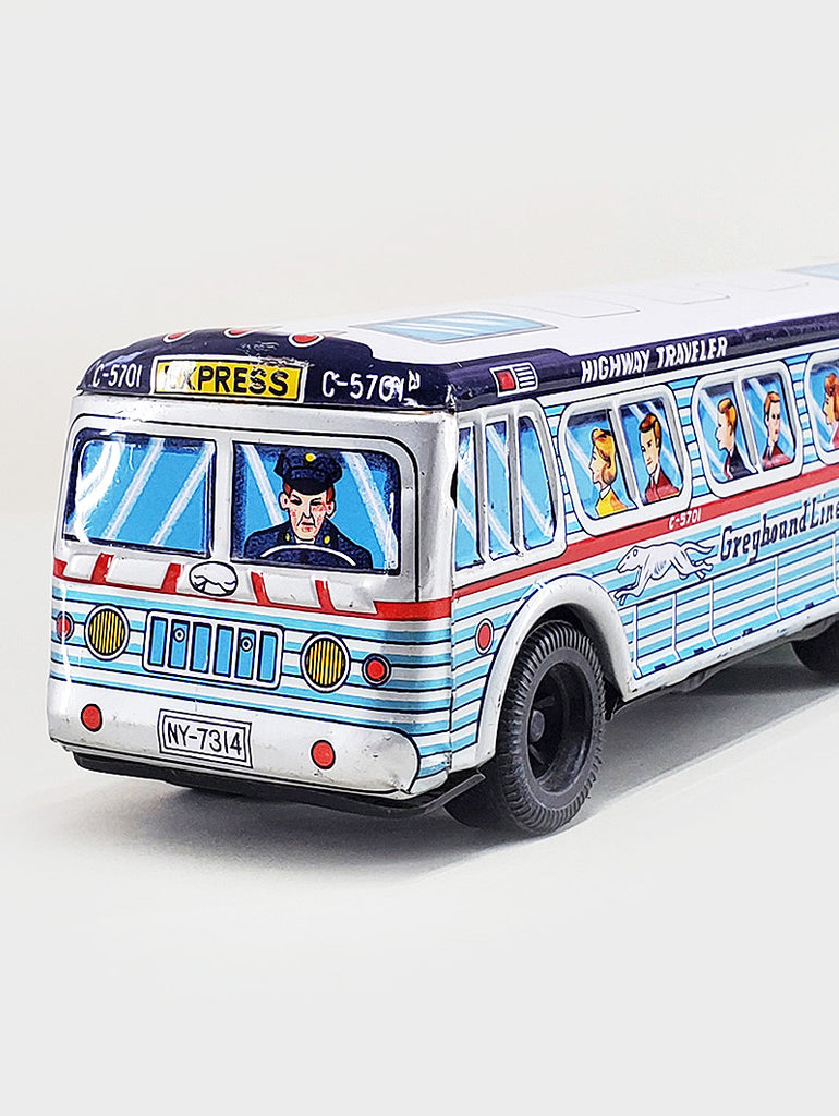 Daito Friction Powered Greyhound Bus 1960s data-zoom-image=