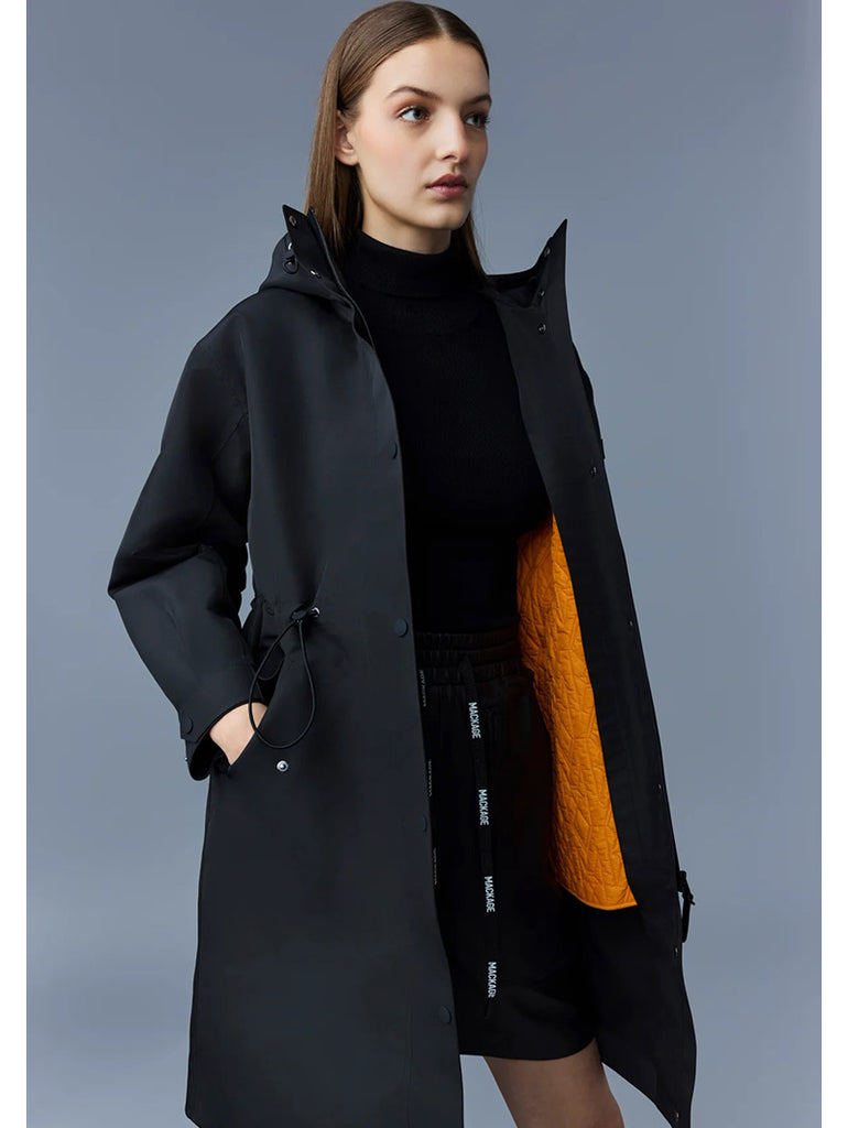 BREER Long 2-in-1 Rain Parka with Removable Liner Black data-zoom-image=