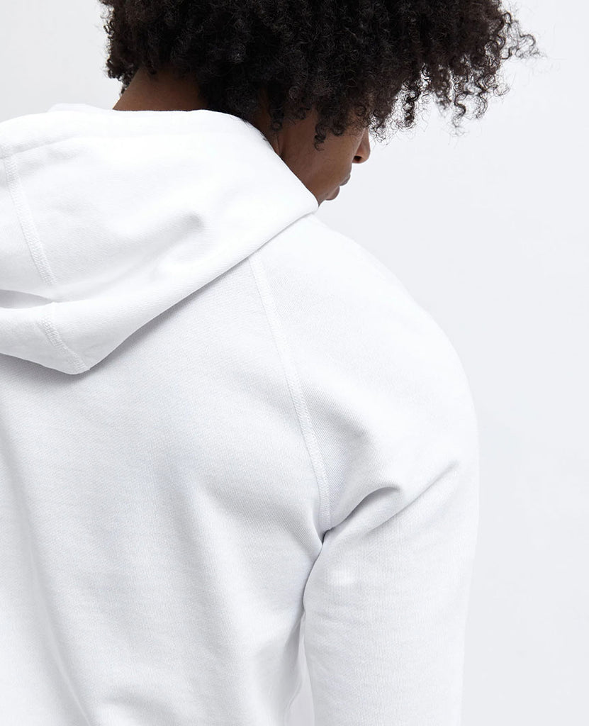 Lightweight Terry Pullover Hoodie White data-zoom-image=