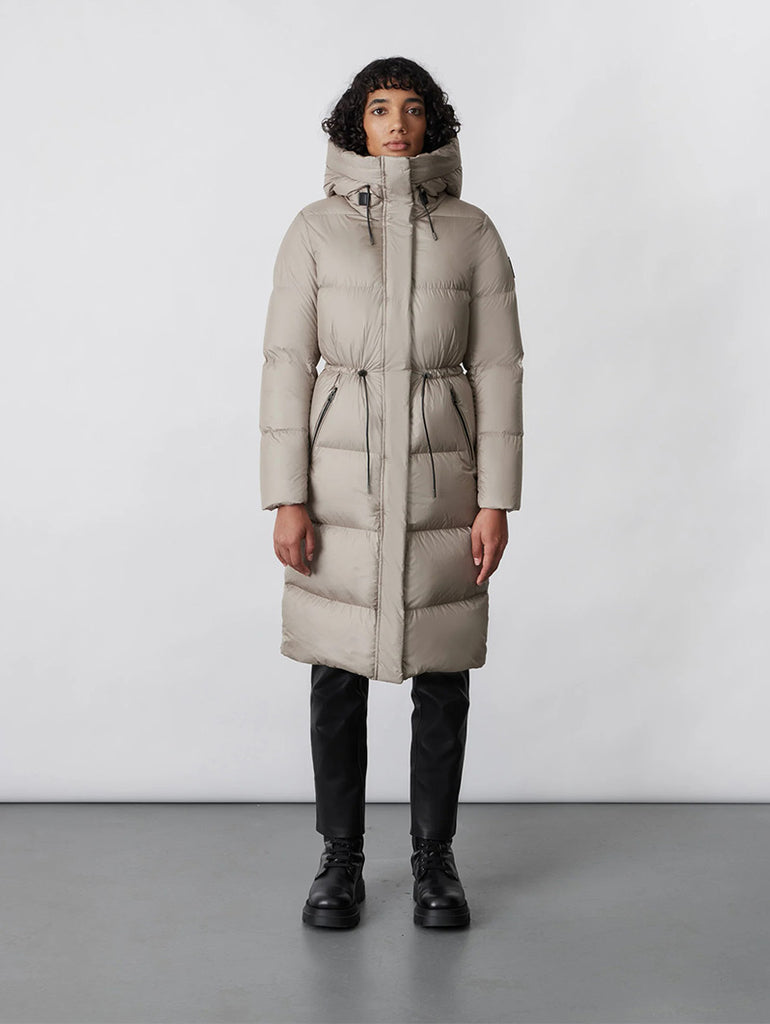 ISHANI Foil Shield Long Down with Hood Champagne data-zoom-image=
