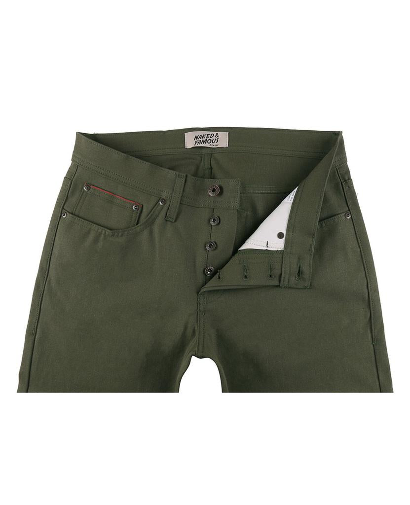 Army Green Duck Selvedge Super Guy data-zoom-image=