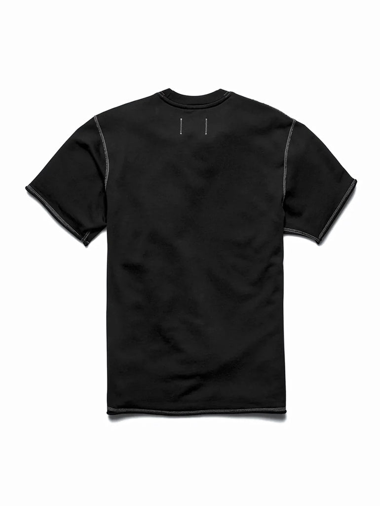 Lightweight Terry Cut-Off T-Shirt Black data-zoom-image=