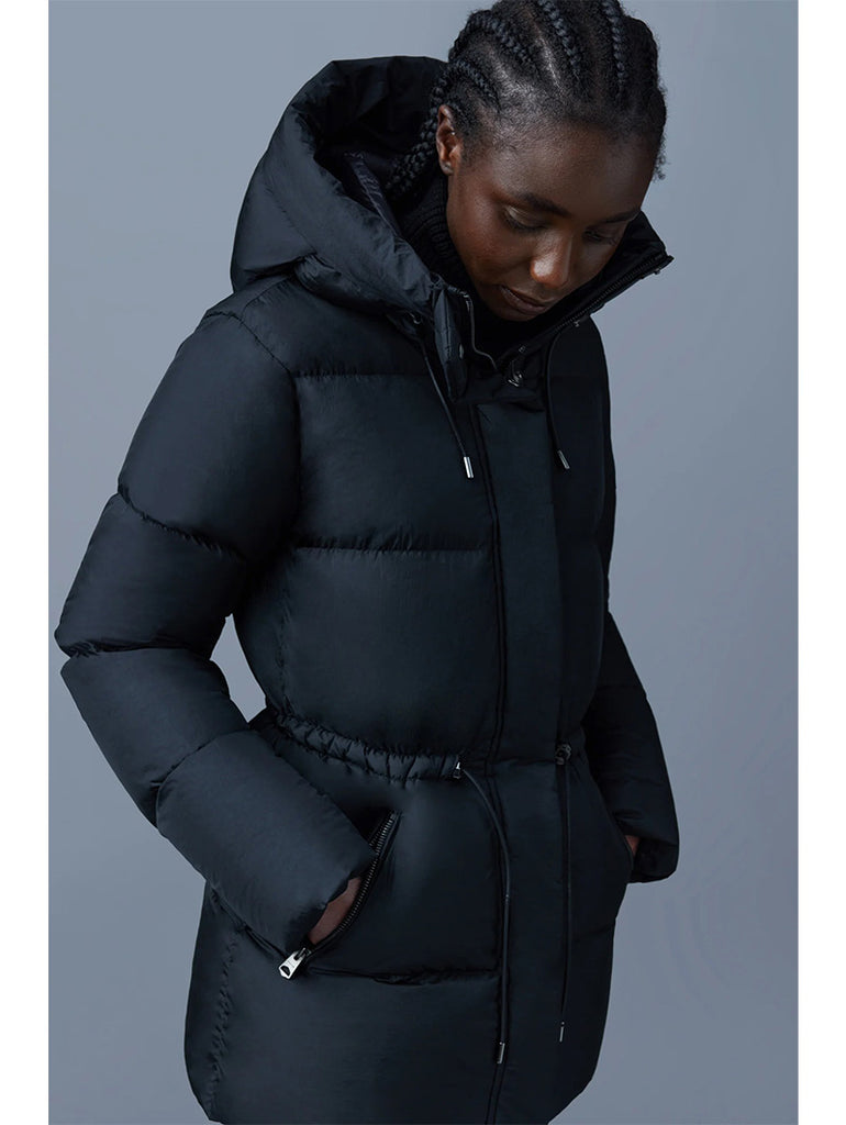 FREYA Foil Sheild Down Jacket Black data-zoom-image=