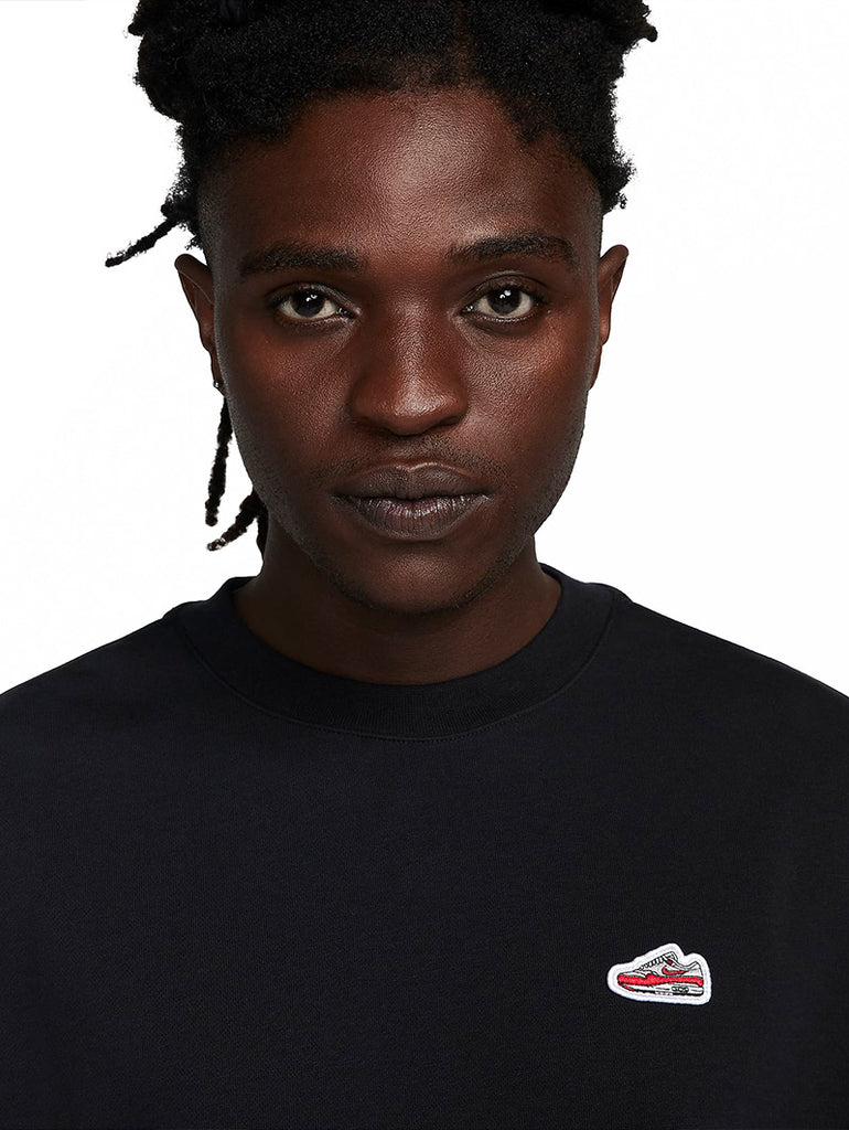 Sportswear French Terry Crewneck  Black data-zoom-image=