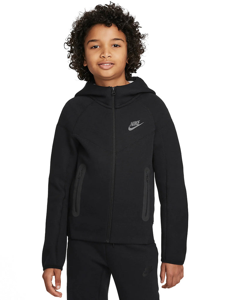 Sportswear Tech Fleece Older Kids (Boys) Full-Zip Hoodie Black data-zoom-image=
