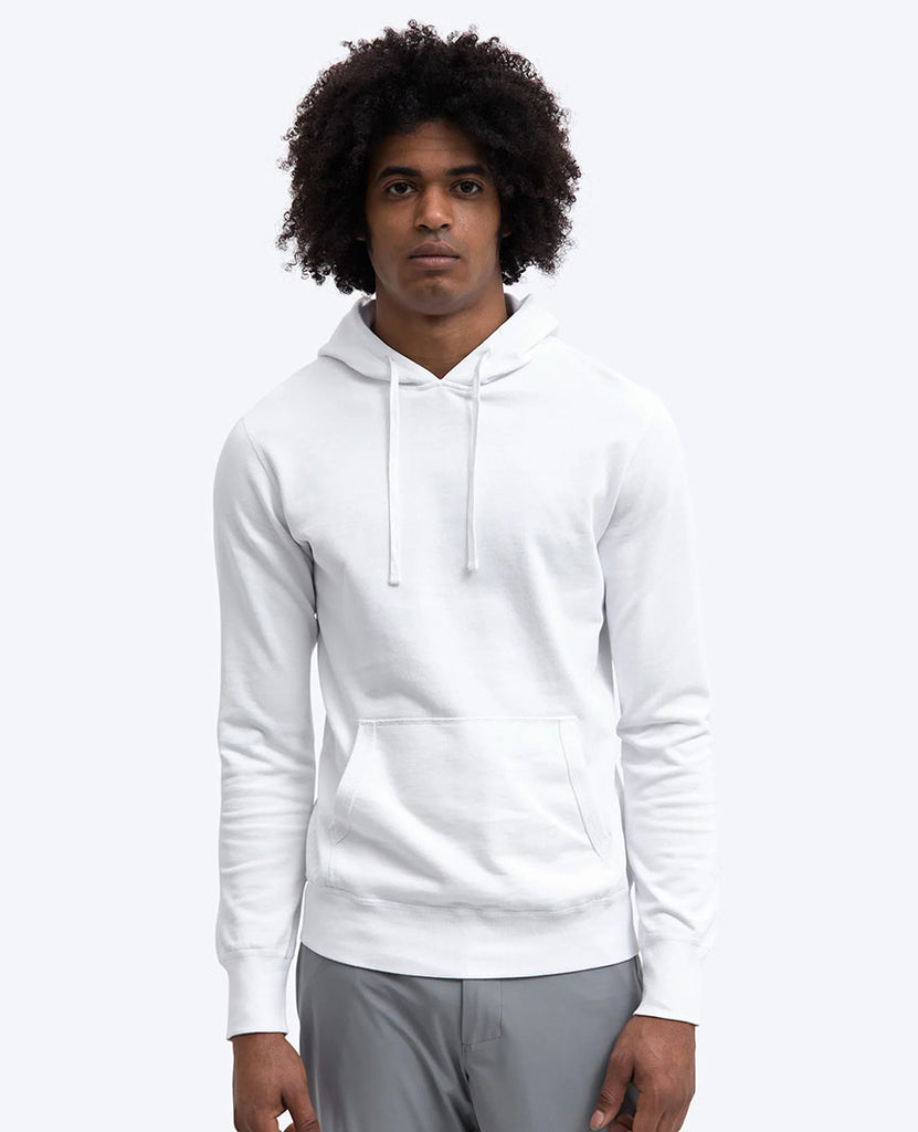 Lightweight Terry Pullover Hoodie White data-zoom-image=