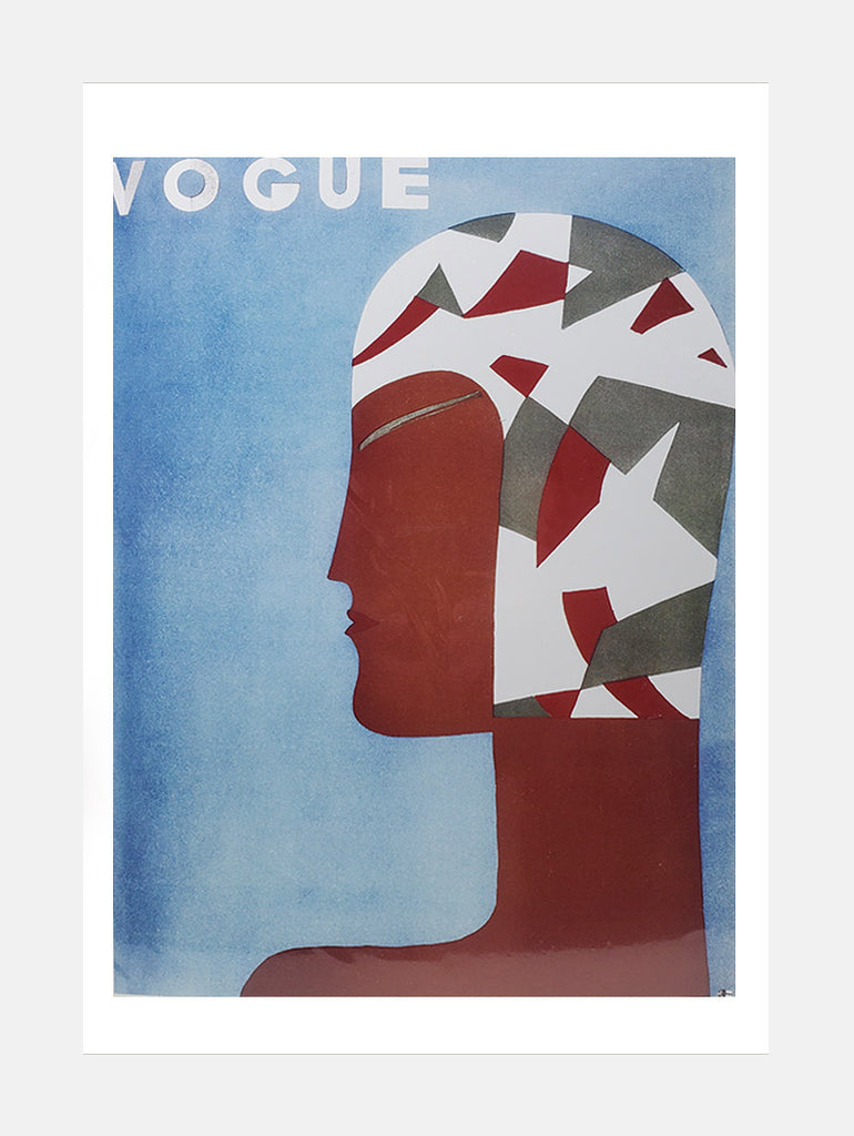 A Vintage Vogue Magazine Cover Of An African data-zoom-image=