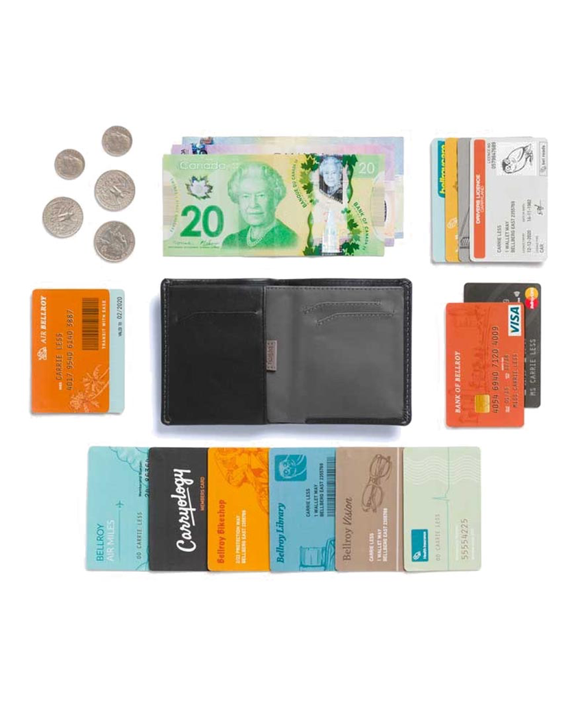 Note Sleeve Wallet RFID Black data-zoom-image=