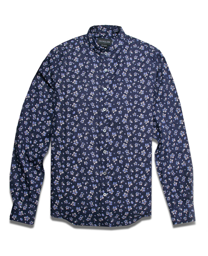 Navy L/S Custom Shirt data-zoom-image=