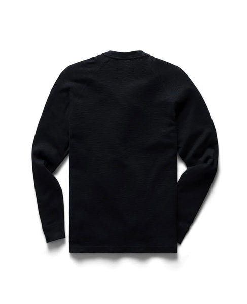 1X1 Slub Henley Black | Reigning Champ | Bricks and Bonds