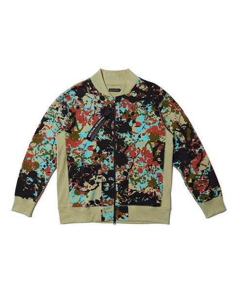 Speckle Peace Camo Bomber Zip-up