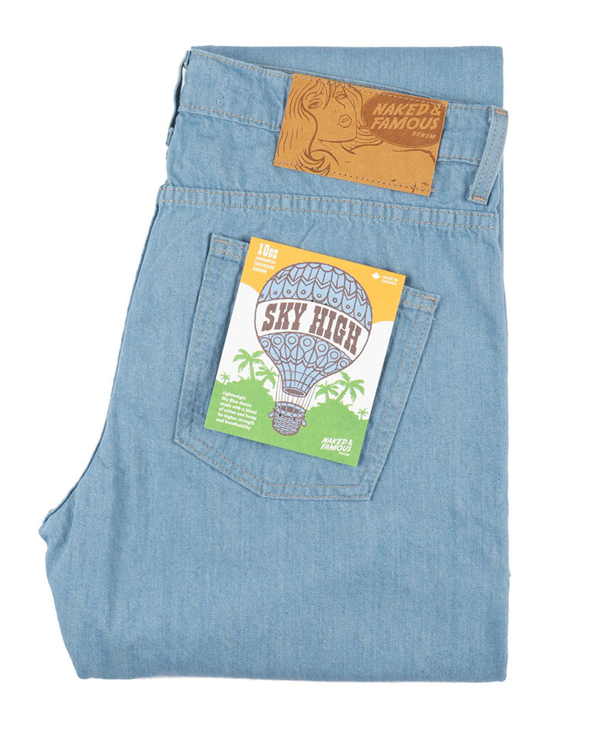 Sky High Selvedge Super Guy Pale Blue data-zoom-image=