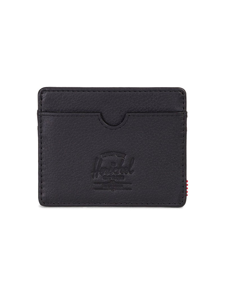 Charlie Wallet Black Pebbled Leather data-zoom-image=
