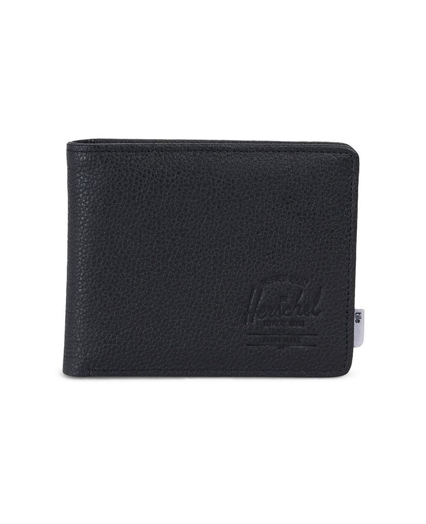 Roy Wallet Leather Tile Black Pebbled Leather data-zoom-image=