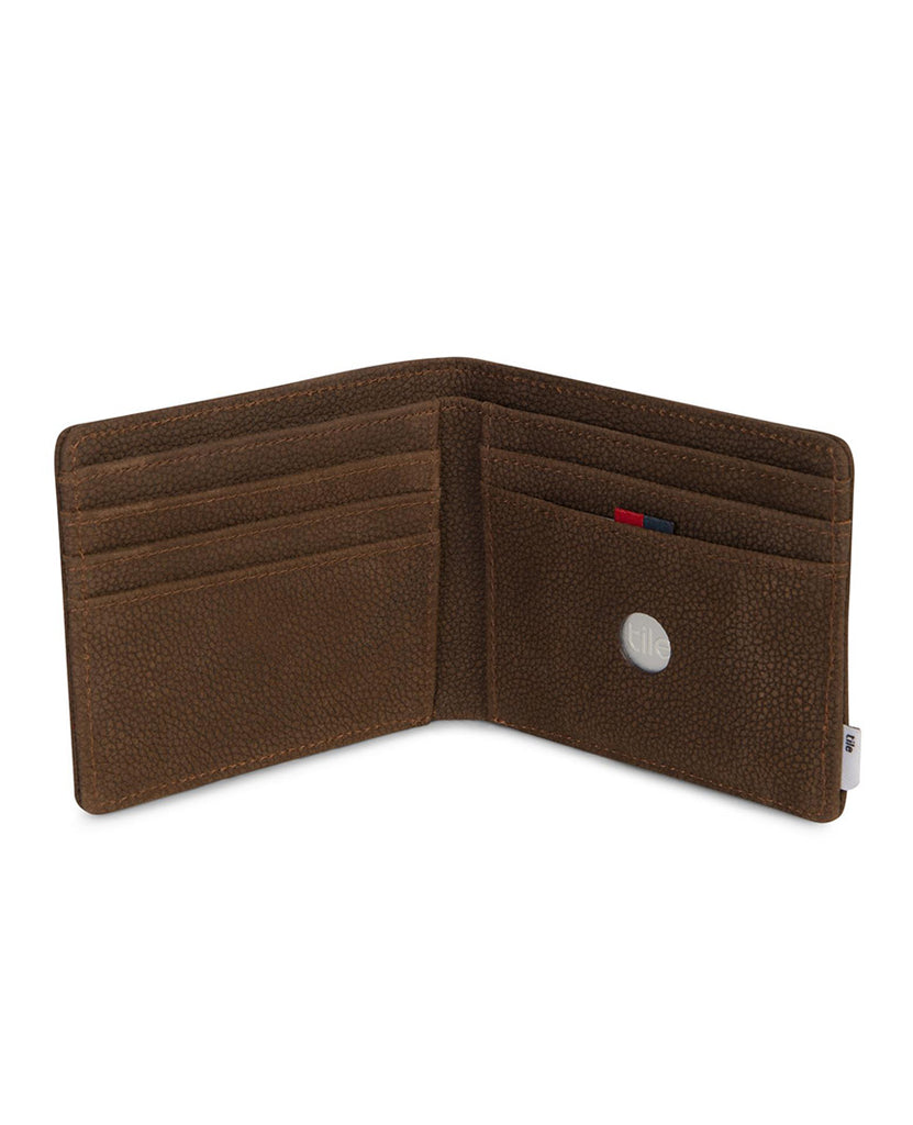 Roy Wallet Tile Brown Pebbled Nubuck data-zoom-image=