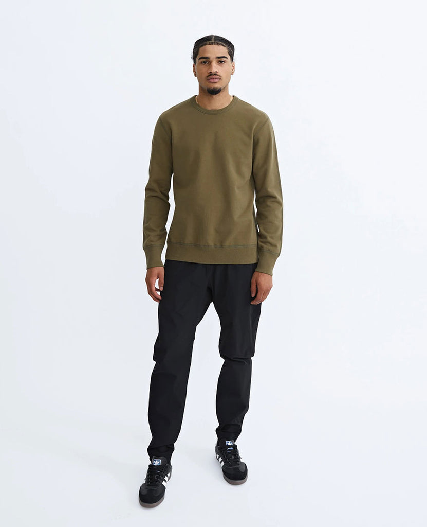 Midweight Terry Crewneck Moss data-zoom-image=