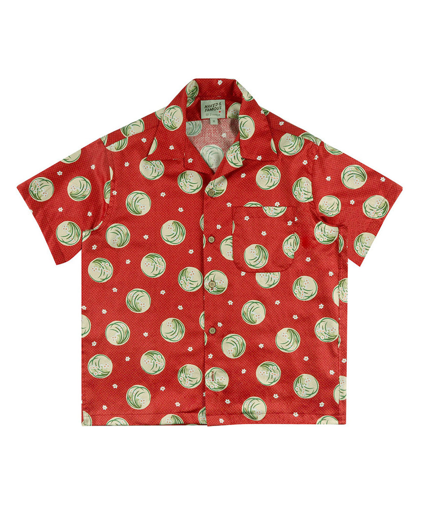 Japanese Springtime Aloha Shirt Red data-zoom-image=