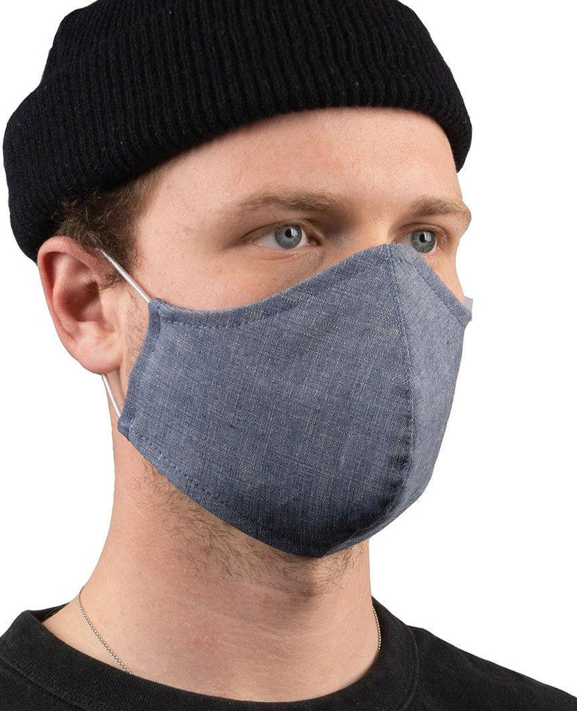 Protection Face Mask - Cotton Chambray data-zoom-image=