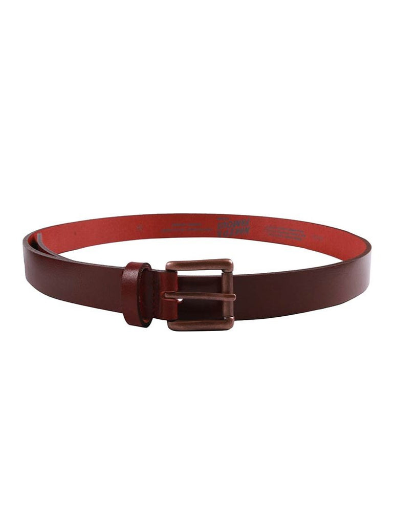 Deep Red Buffalo Leather  Buffalo Belt data-zoom-image=