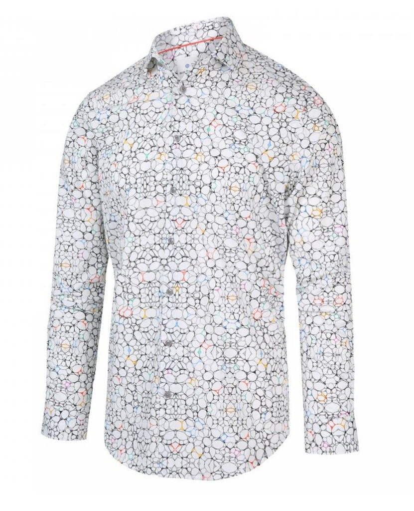 White Long Sleeve Buttondown Shirt data-zoom-image=