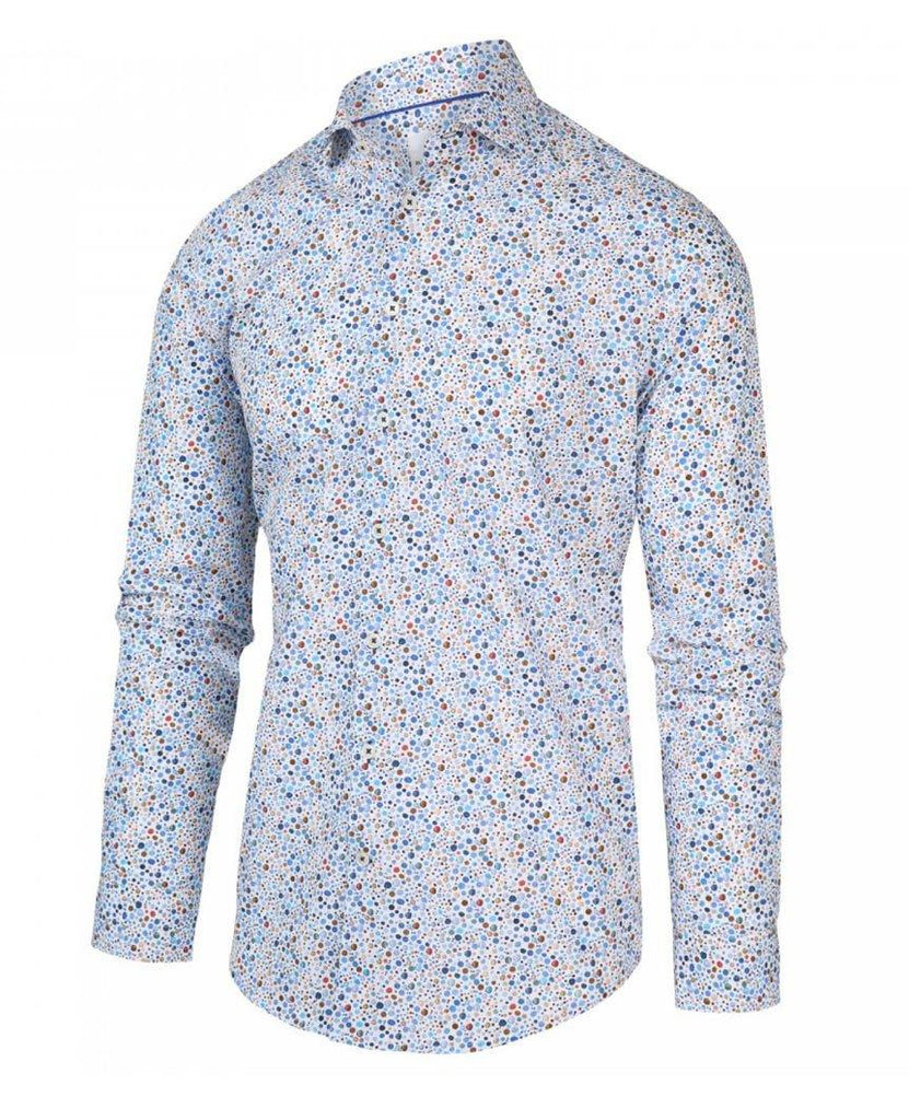 Blue Long Sleeve Buttondown Shirt data-zoom-image=