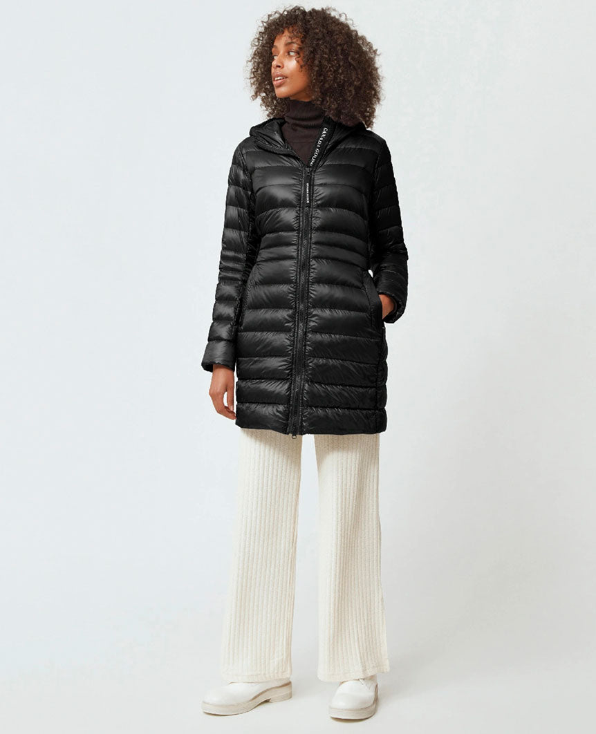 Cypress Hooded Down Jacket Black Label Womens