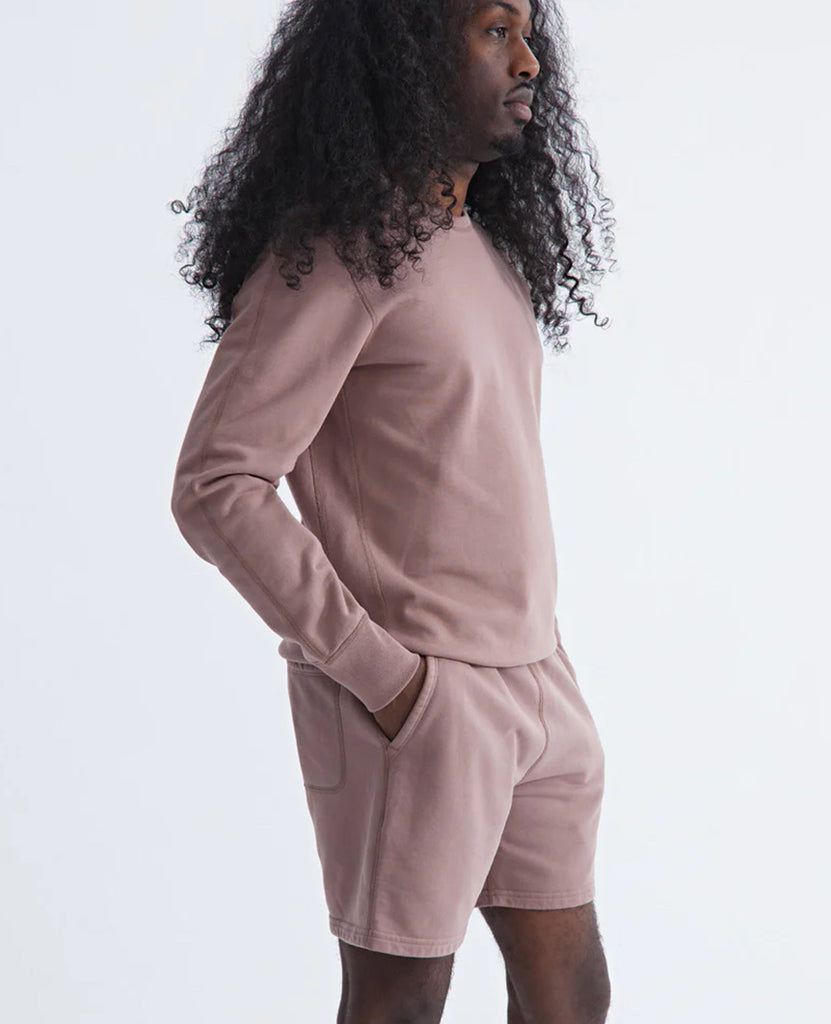Crewneck Desert Rose Midweight Terry data-zoom-image=