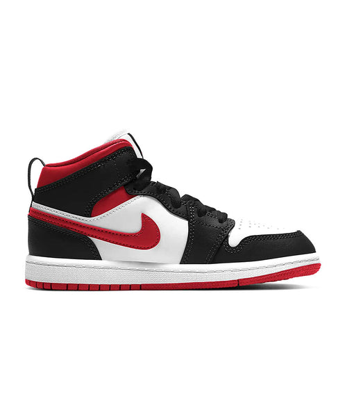 Jordan 1 Mid PS Kids White Gym Red Jordan Bricks and Bonds