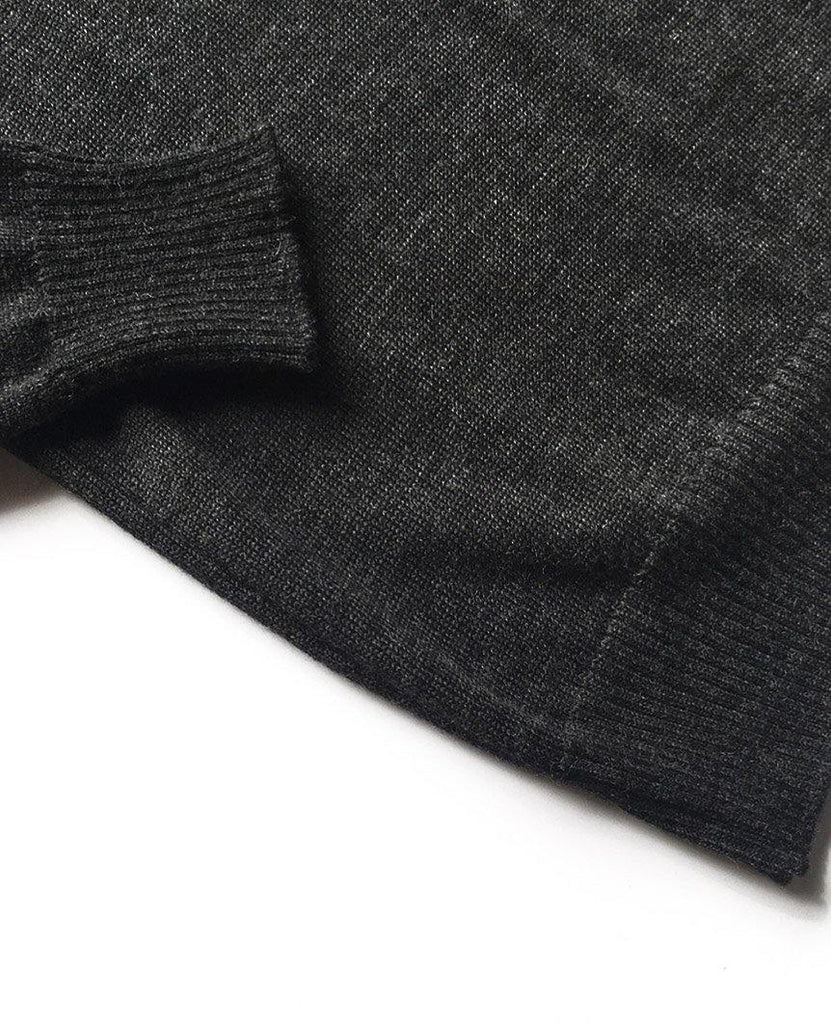 Charcoal Grey Turtleneck Shirt data-zoom-image=