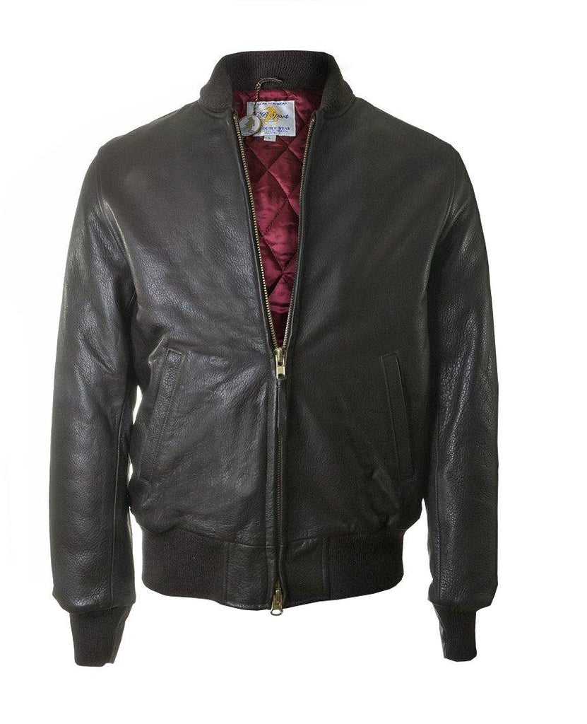 Baseball Shawl Leather Brown data-zoom-image=