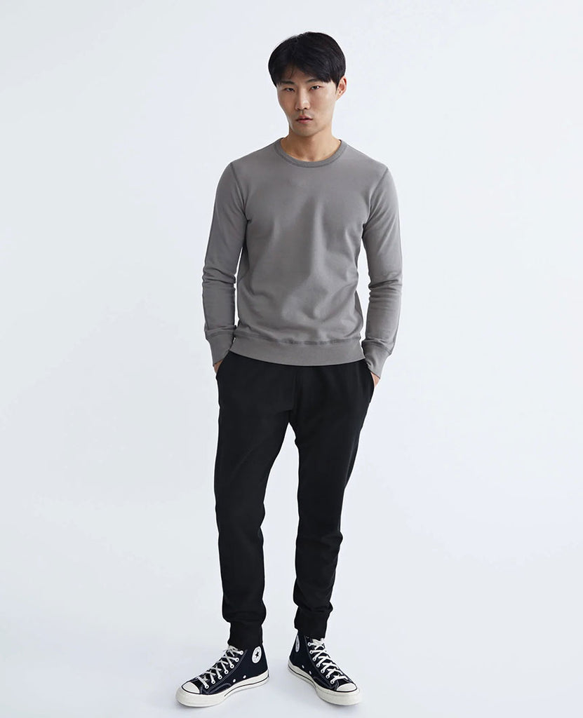 Lightweight Terry Crewneck Quarry data-zoom-image=