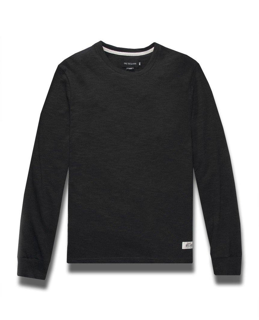 Black Slub L/S T-Shirt data-zoom-image=
