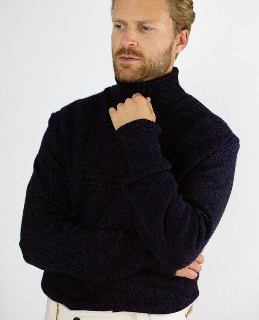 Avon Polo Neck Navy data-zoom-image=