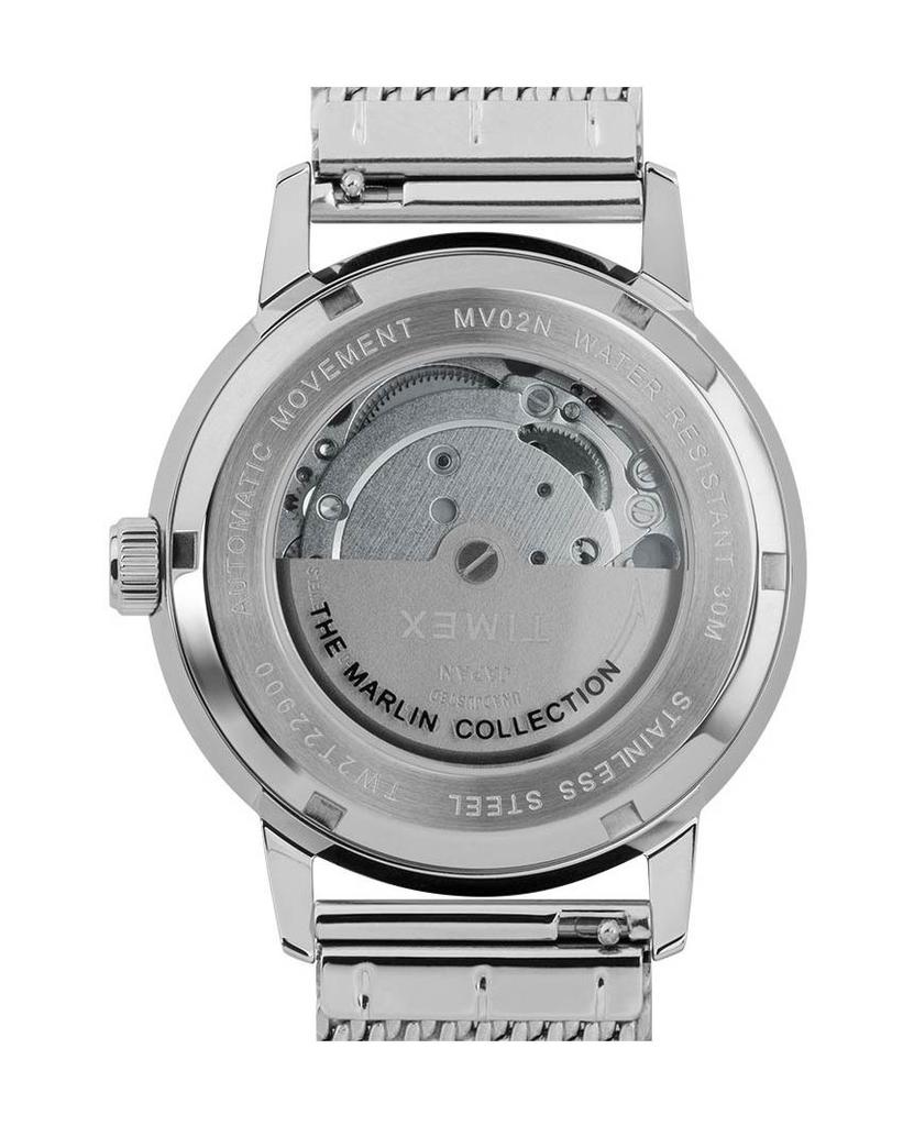 Marlin® Automatic 40mm Stainless Steel Mesh Band Watch data-zoom-image=