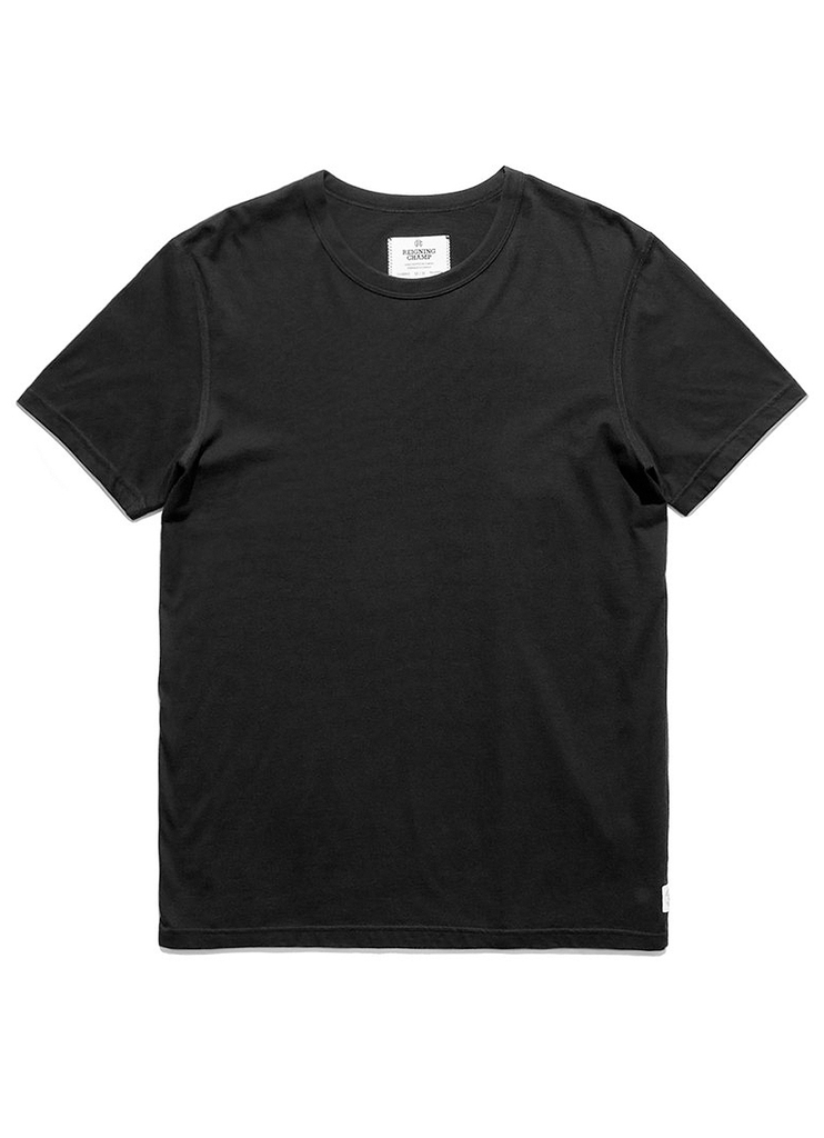 Ringspun Jersey T-Shirt Black data-zoom-image=