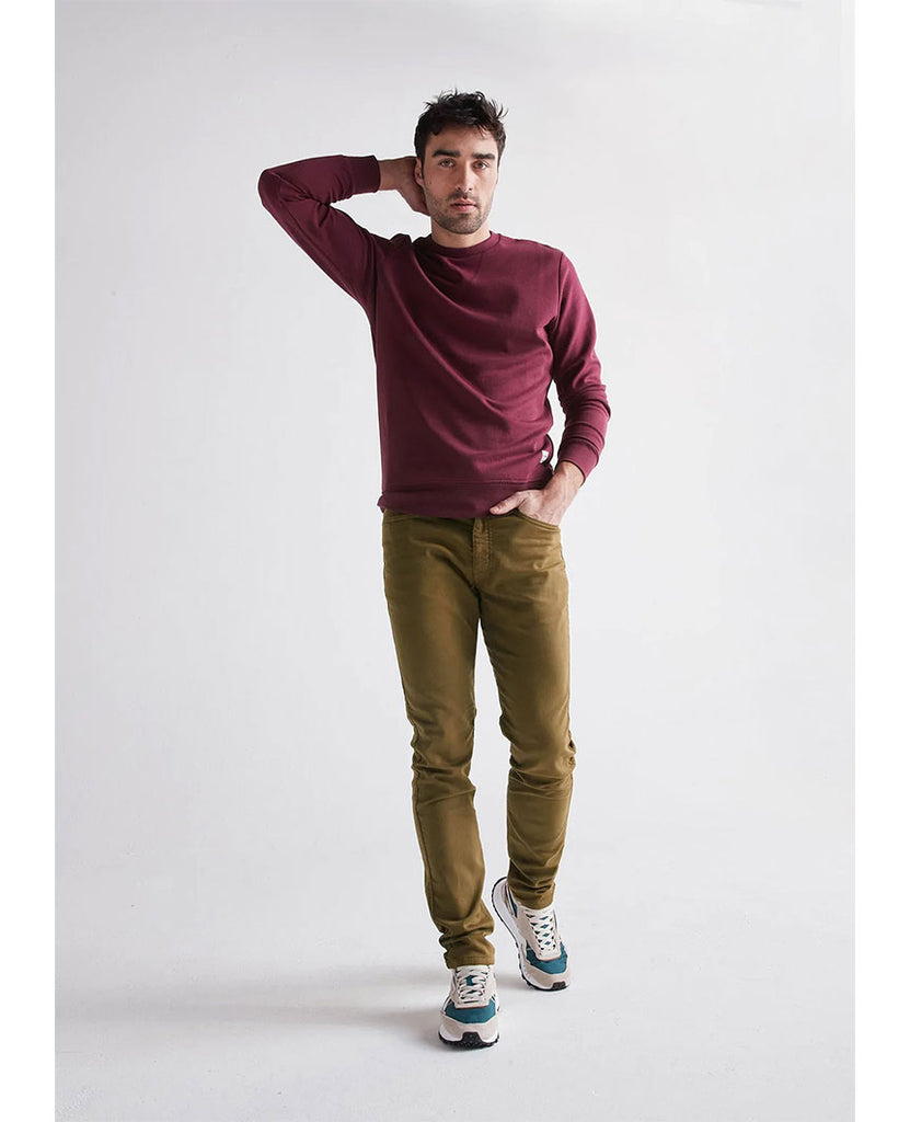 No Sweat Pant Slim Tobacco data-zoom-image=