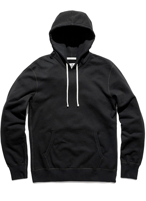 Pullover Hoodie Midweight Terry Black data-zoom-image=
