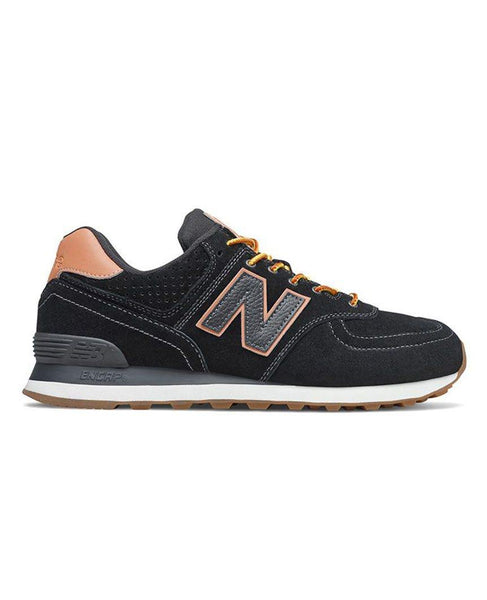 New balance 574 on sale black with tan