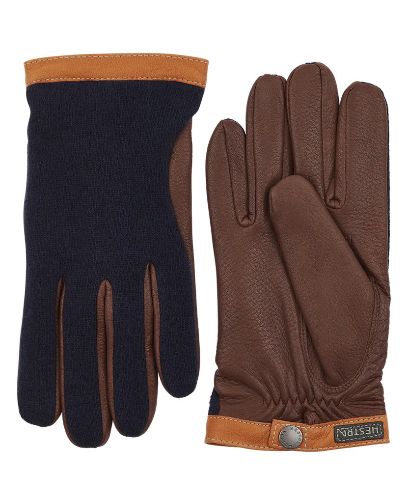 Deerskin Wool Tricot Navy Chocolate data-zoom-image=