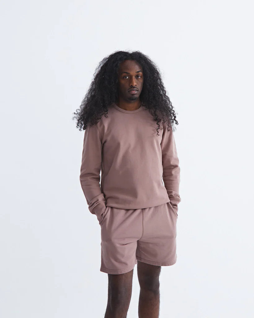 Crewneck Desert Rose Midweight Terry data-zoom-image=