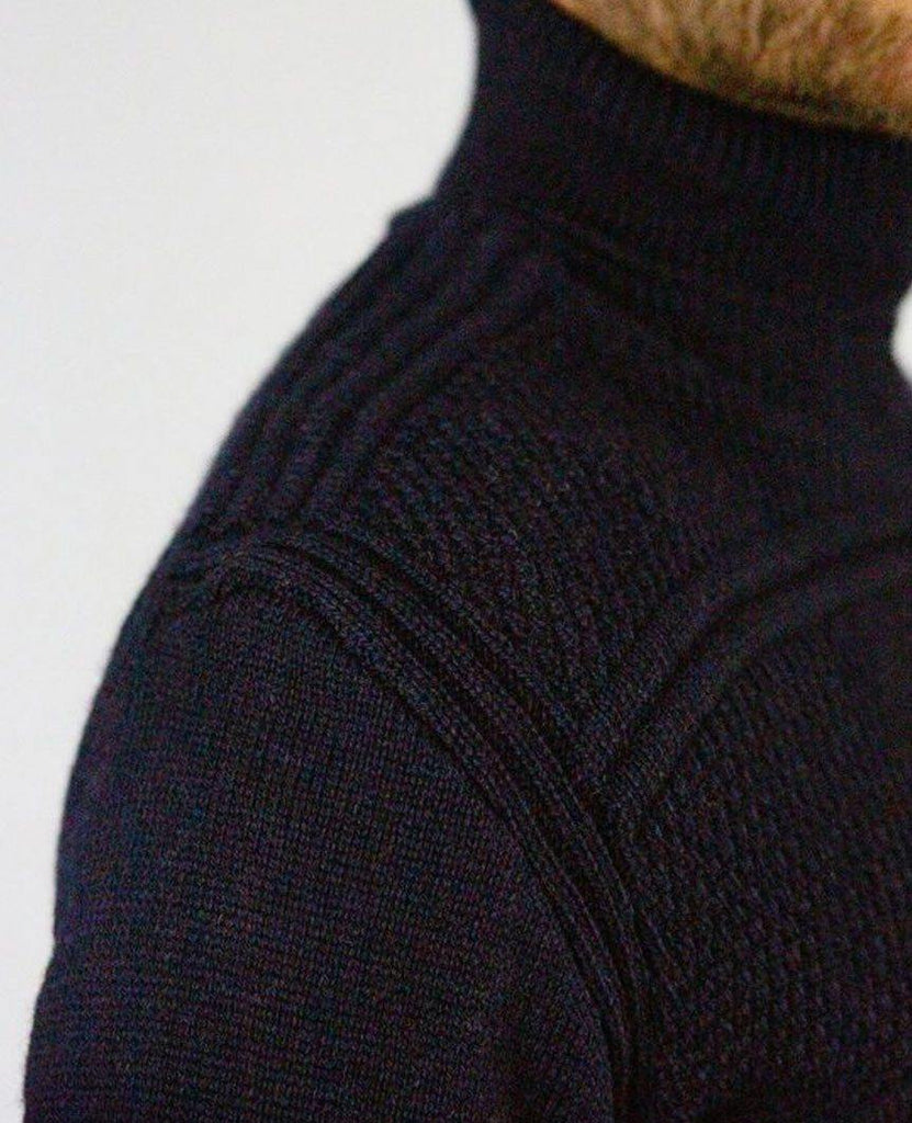 Avon Polo Neck Navy data-zoom-image=