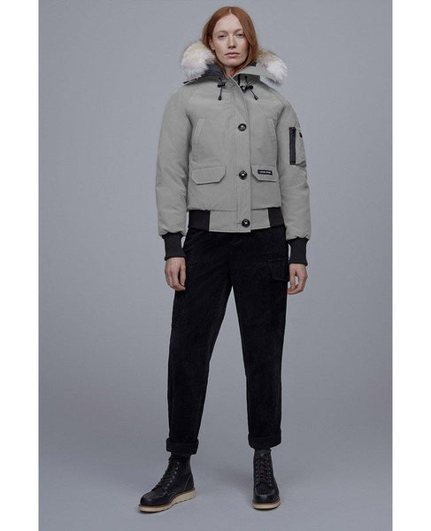 Womens grey canada goose cheap bomber