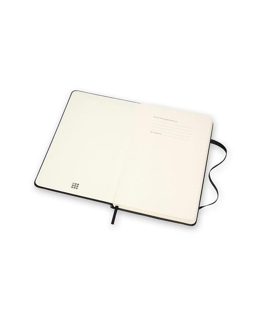 Classic Leather Hard Cover Ruled Notebook Black data-zoom-image=