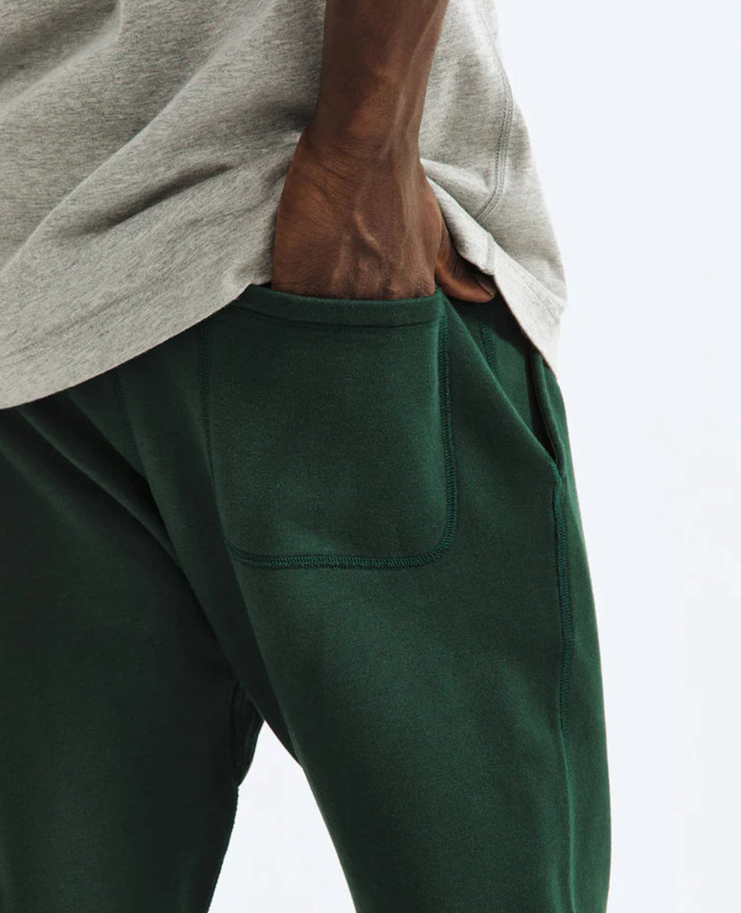 Slim Sweatpant Midweight Terry British Racing Green data-zoom-image=