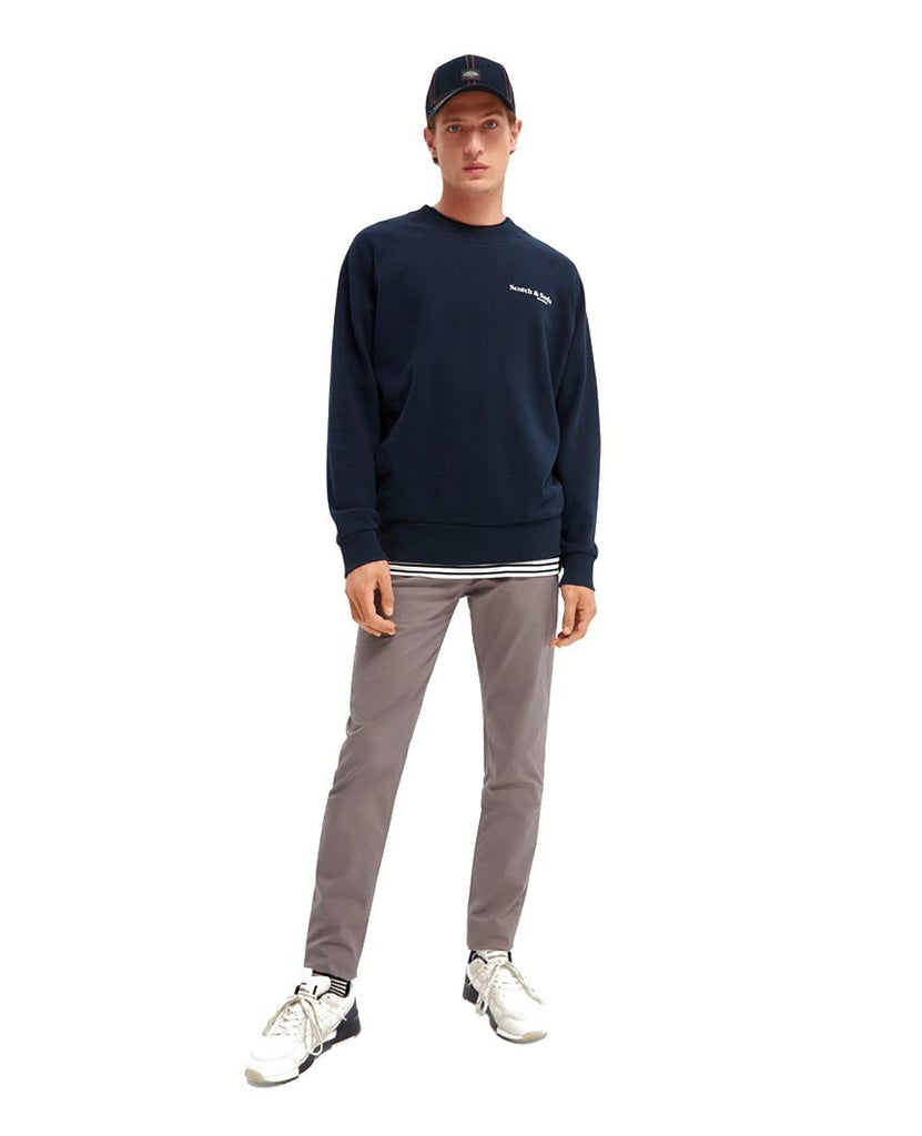 Stuart Stretch Cotton Chinos Regular Slim Fit  Grey data-zoom-image=