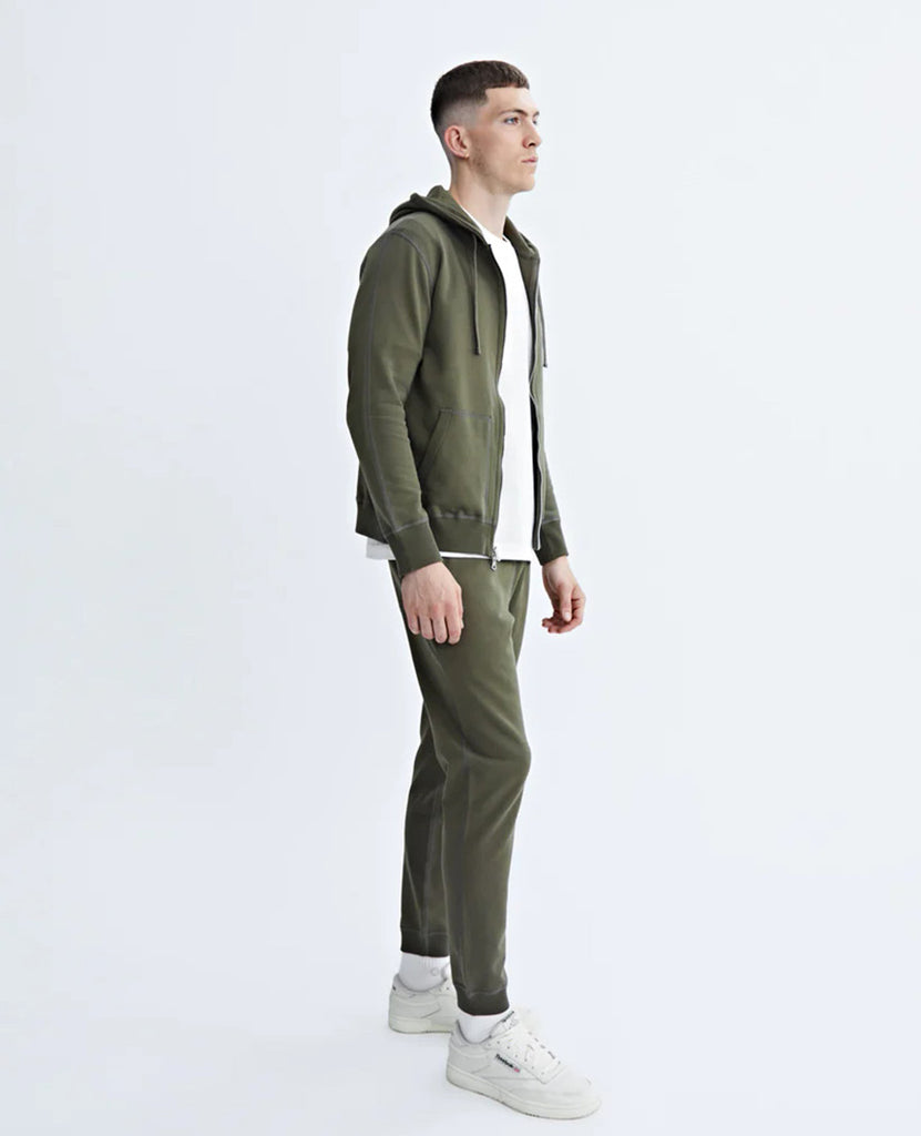 Midweight Terry Full Zip Hoodie Fir data-zoom-image=
