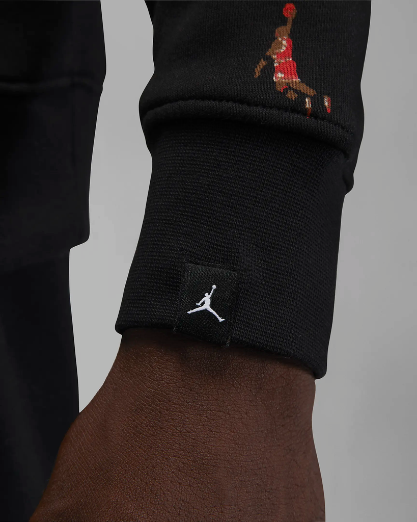 Holiday Jumpman Fleece Sweatshirt Jordan Essentials Black data-zoom-image=