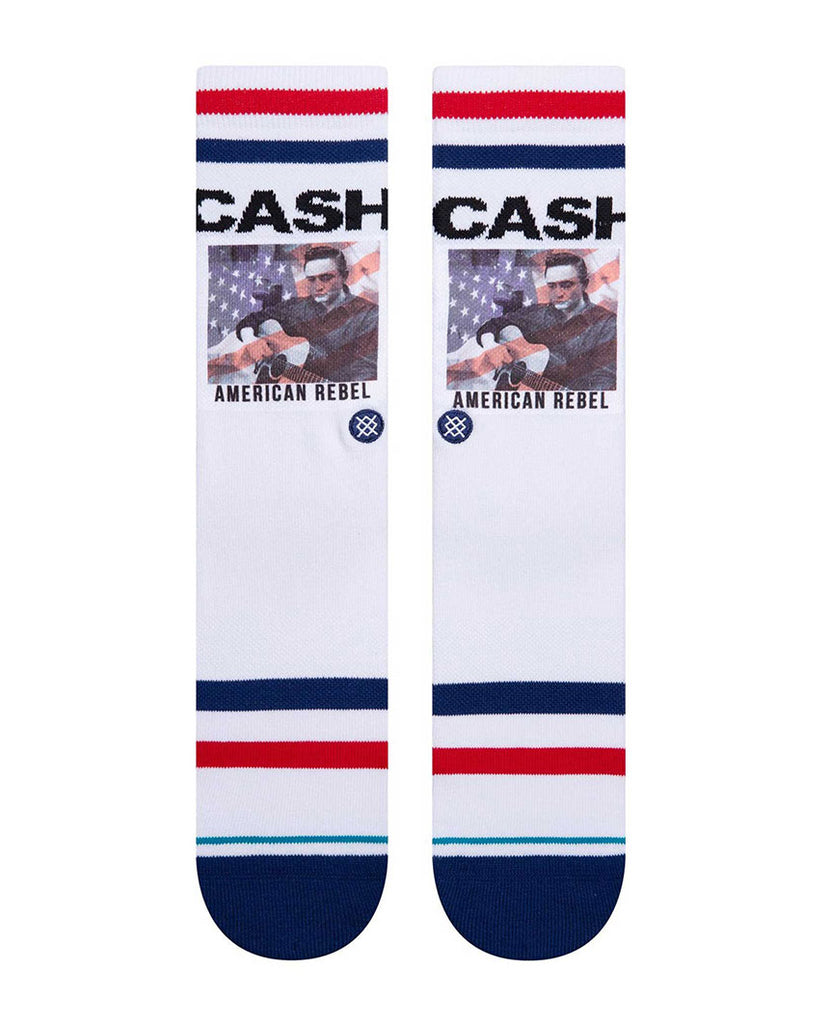 Cash American Rebel Socks White data-zoom-image=